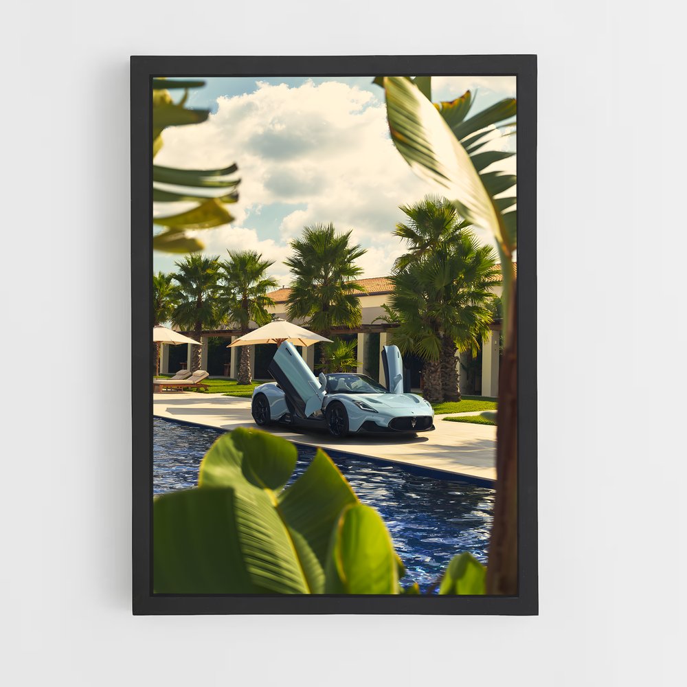 Poster Palm Paradise – affiche Maserati (vue 2)